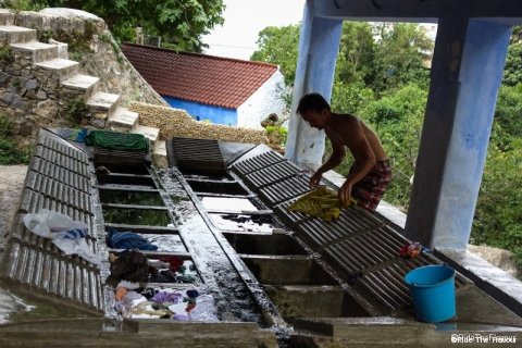 Lessive à l'eau de source